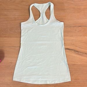 Lululemon Cool Racerback tank size 8. Sea foam green color